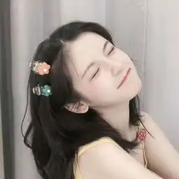  微笑女生头像治愈系女生笑容图片