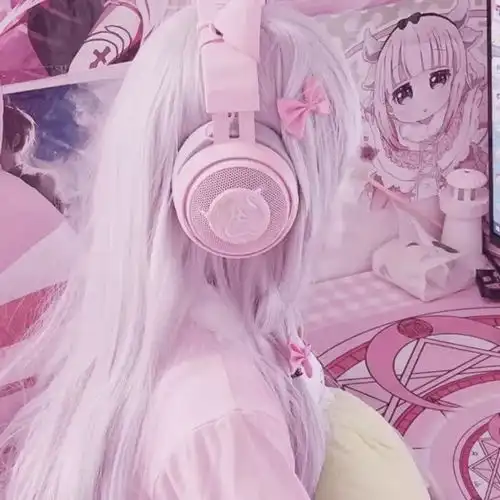  粉色系女生头像