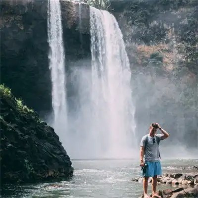 壮观的瀑布美景微信头像,湍急的水流奔涌着太美丽了 壮观的瀑布美景微信头像,湍急的水流奔涌着太美丽了