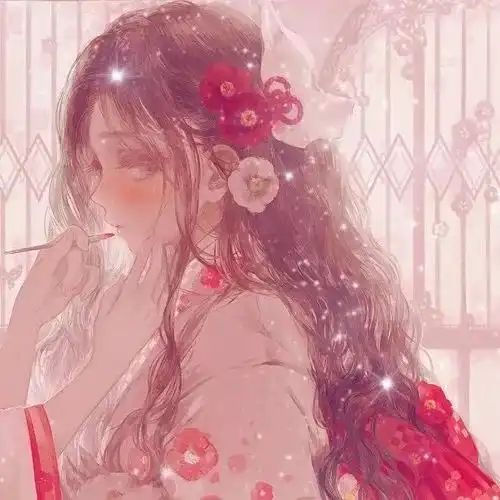  闺蜜情侣头像红红火火好运新年头像冲冲冲