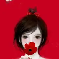  红色系列头像女生微信头像图片大全