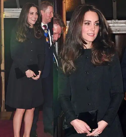 凯特王妃经典黑色系穿搭最爱配红色胸花,连衣裙穿出小蛮腰 凯特王妃经典黑色系穿搭最爱配红色胸花,连衣裙穿出小蛮腰