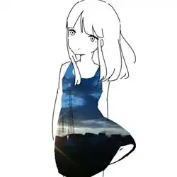  插画动漫二次元头像萌系女