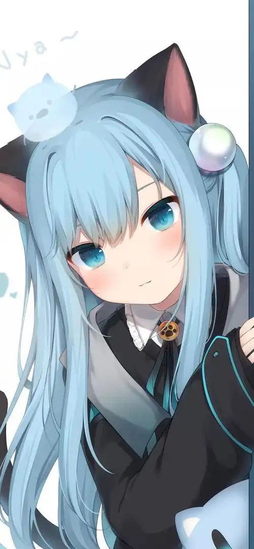  动漫二次元猫系人物手机壁纸