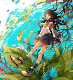  湖蓝绿梦烟纱水缈
