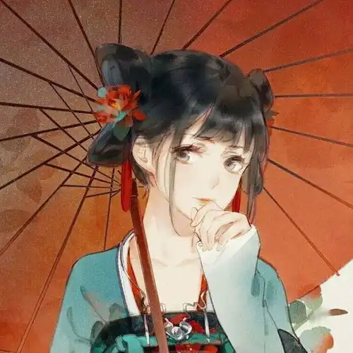 蓝色系情侣古风头像霸气
