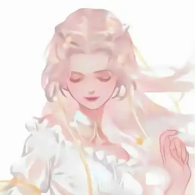 蓝色系手绘女生头像图集