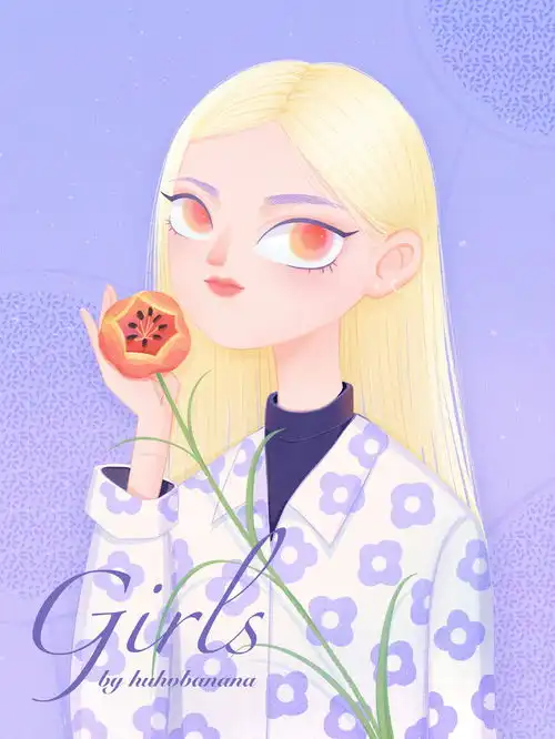  清新少女系插画2