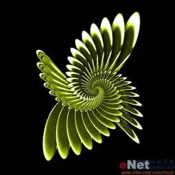  ps滤镜打造3d旋转的羽毛效果