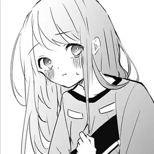  非常可的日系动漫女头黑白漫画