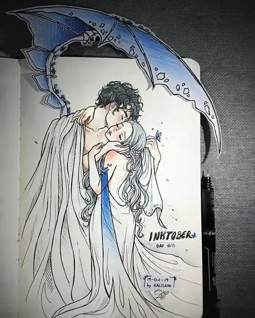  大海系清新少女插画我又双叒叕被撩到了