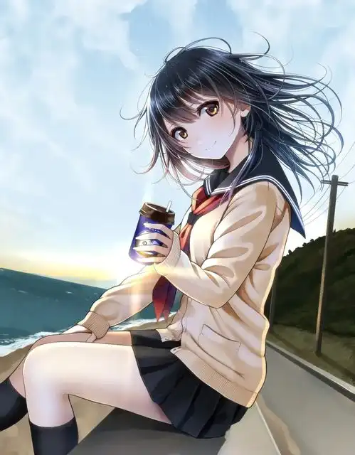  手机壁纸二次元校园女生水手服byb站盐泽2020年5有3日