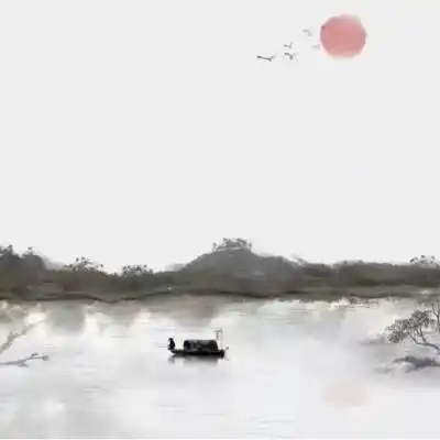  好看的古风动漫头像山水风景经典仙气风景头像不要人物