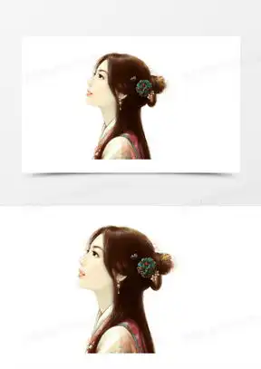  侧脸美女图片头像女生可爱版