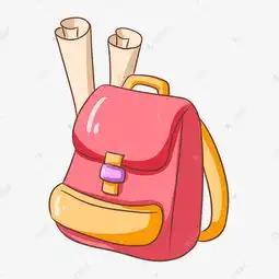  卡通红色女生背包素材图片免费下载千库网