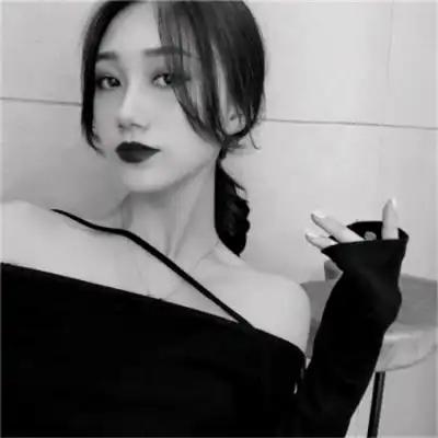 头像女霸气黑色系女生独