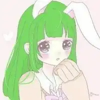  绿色白框头像女生微信头像图片大全
