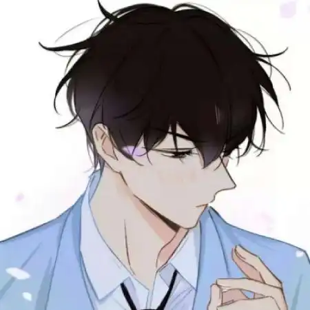 蓝色头像男生动漫冷酷