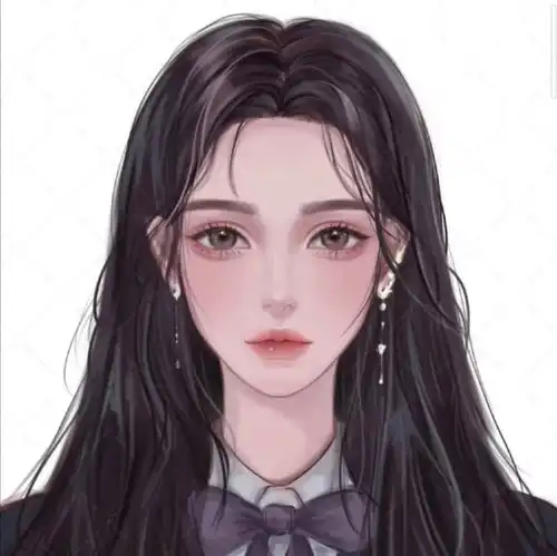 甜美系女头像侧脸女头