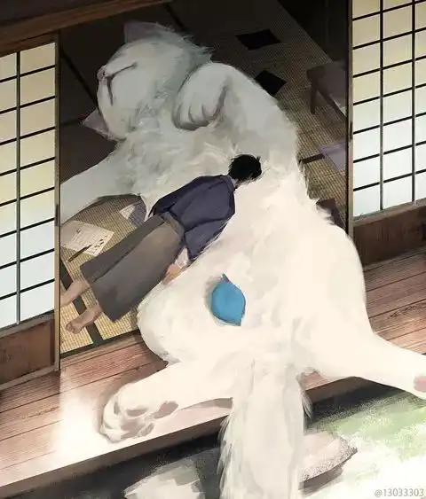  一网友的脑洞漫画假如猫咪很大会怎样......