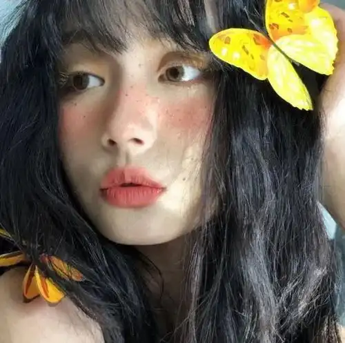 好看头像女仙气绿色系女