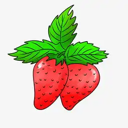  红色草莓手绘插画图片素材其他格式下载动漫人物大全