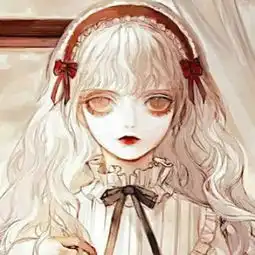  手绘动漫女生头像唯美病女动漫女生