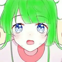  绿色系动漫女头