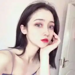 甜美系女头像侧脸妆容
