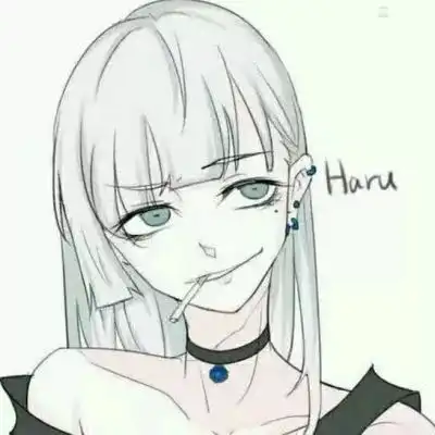 抽烟头像女动漫高清