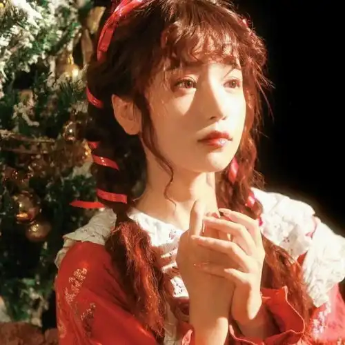  红色系女生头像之新年头像系列二