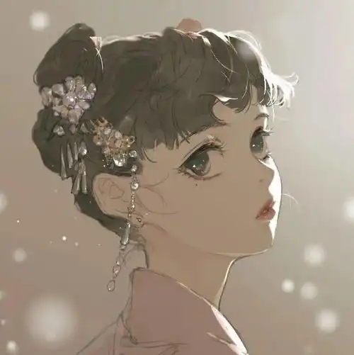  古风动漫头像世人皆唱桃之夭夭见你才知灼灼其华
