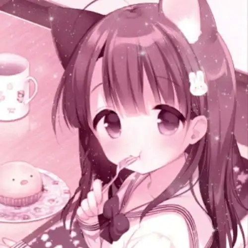  粉色系漫头女