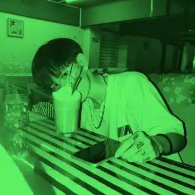 情侣头像绿色系一男一女