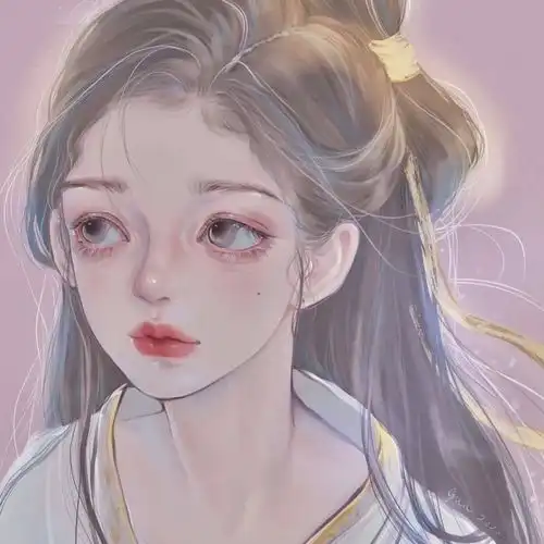  手绘头像仙气高清女头