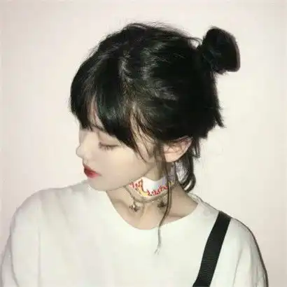 甜美系女头像侧脸伤感