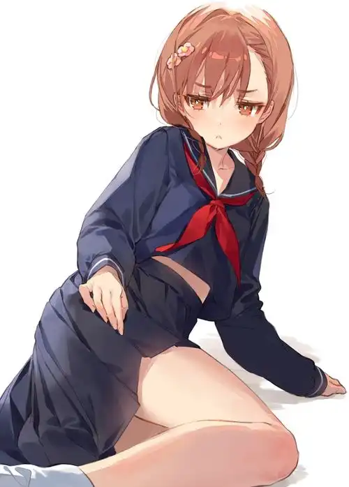  插画壁纸散发着光芒的美少女日系二次元动漫女生人物高清头像
