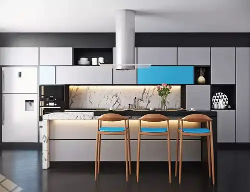  30个蓝色系厨房设计,呈现别样的灵动与清澈