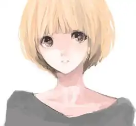  二次元世界里的少女插画