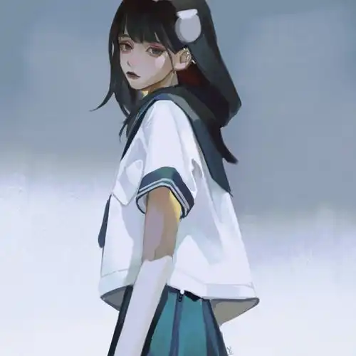  动漫女生头像试问闲愁都几许一川烟草满城风絮梅子黄时雨