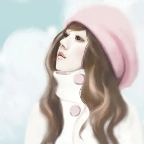 粉色头发美女头像