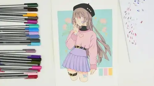  治愈系女生插画手绘教程