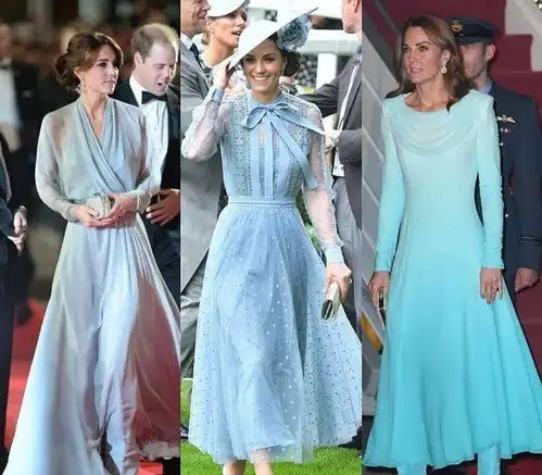 凯特王妃的蓝色系穿搭波点蕾丝连衣裙,收腰剪裁是重点 凯特王妃的蓝色系穿搭波点蕾丝连衣裙,收腰剪裁是重点