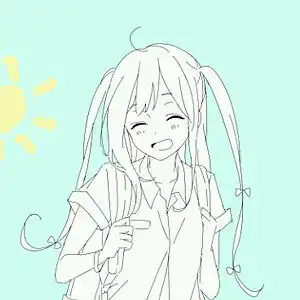  插画动漫头像二次元萌系女