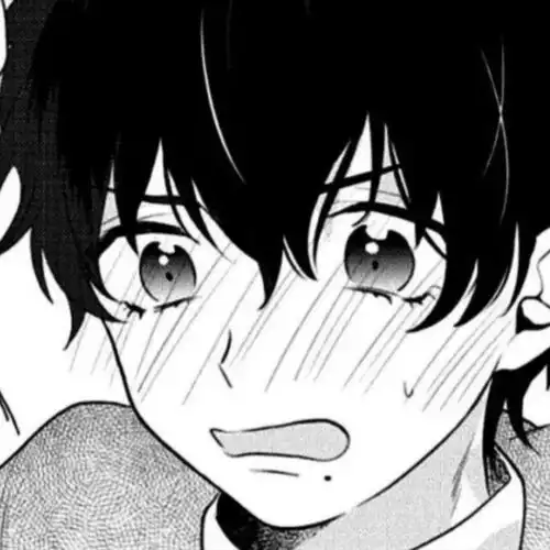  动漫男头少年的双眸下是汹涌爱意
