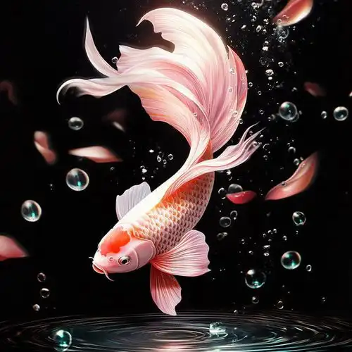  手机头像,好运锦鲤在,好运连连来
