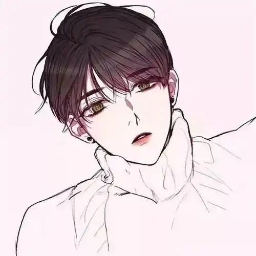 男生头像动漫侧脸病娇