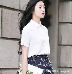  穿着白衬衣的女孩子,幻想中的完美情人