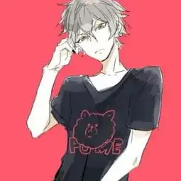  樱奈红色系动漫男生头像