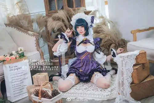  碧蓝航线柴郡cos甜美的猫女仆cn瓜希酱